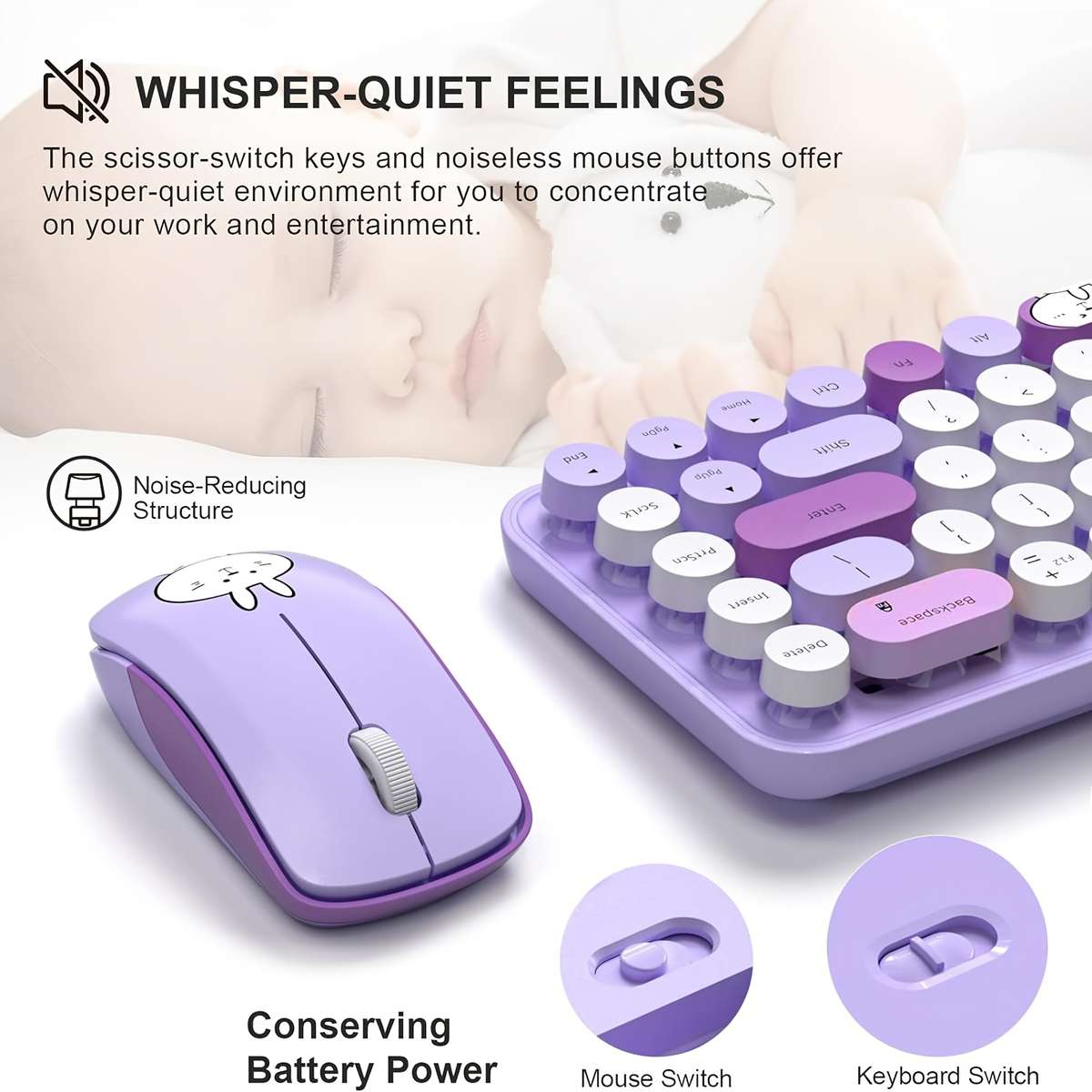 keyboard color Purple