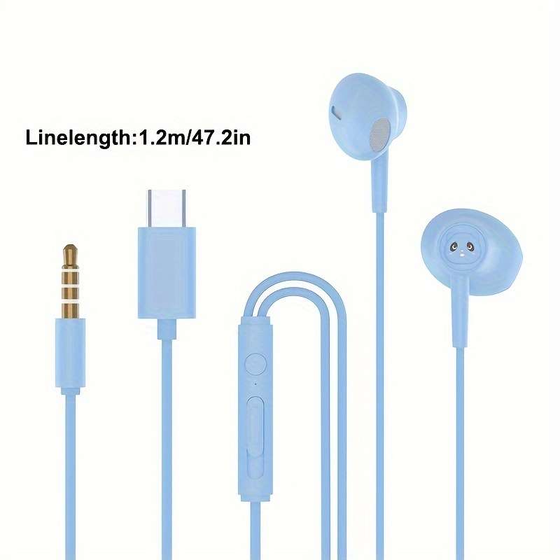 Wired Headphones White Model 3.5Mm Round Jack
