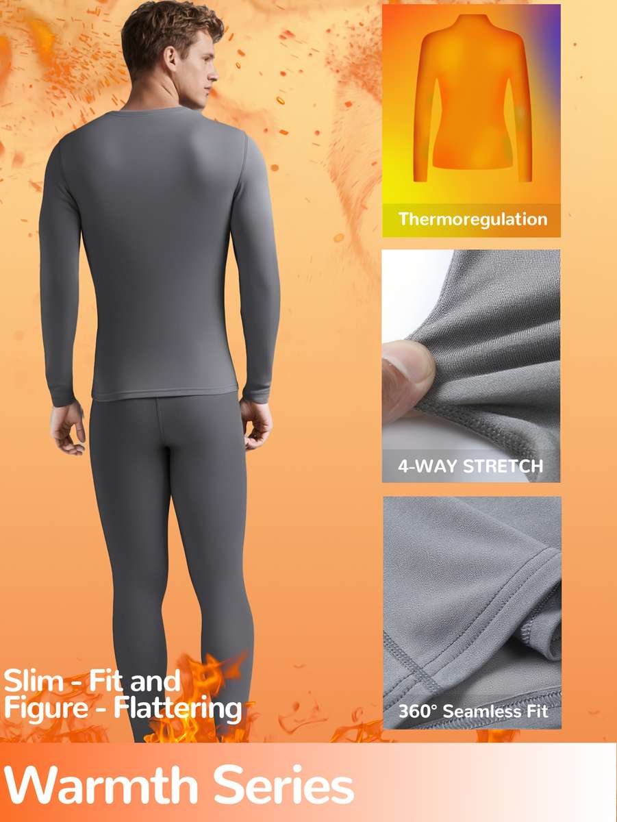 Thermal Underwear Color Grey Sizel
