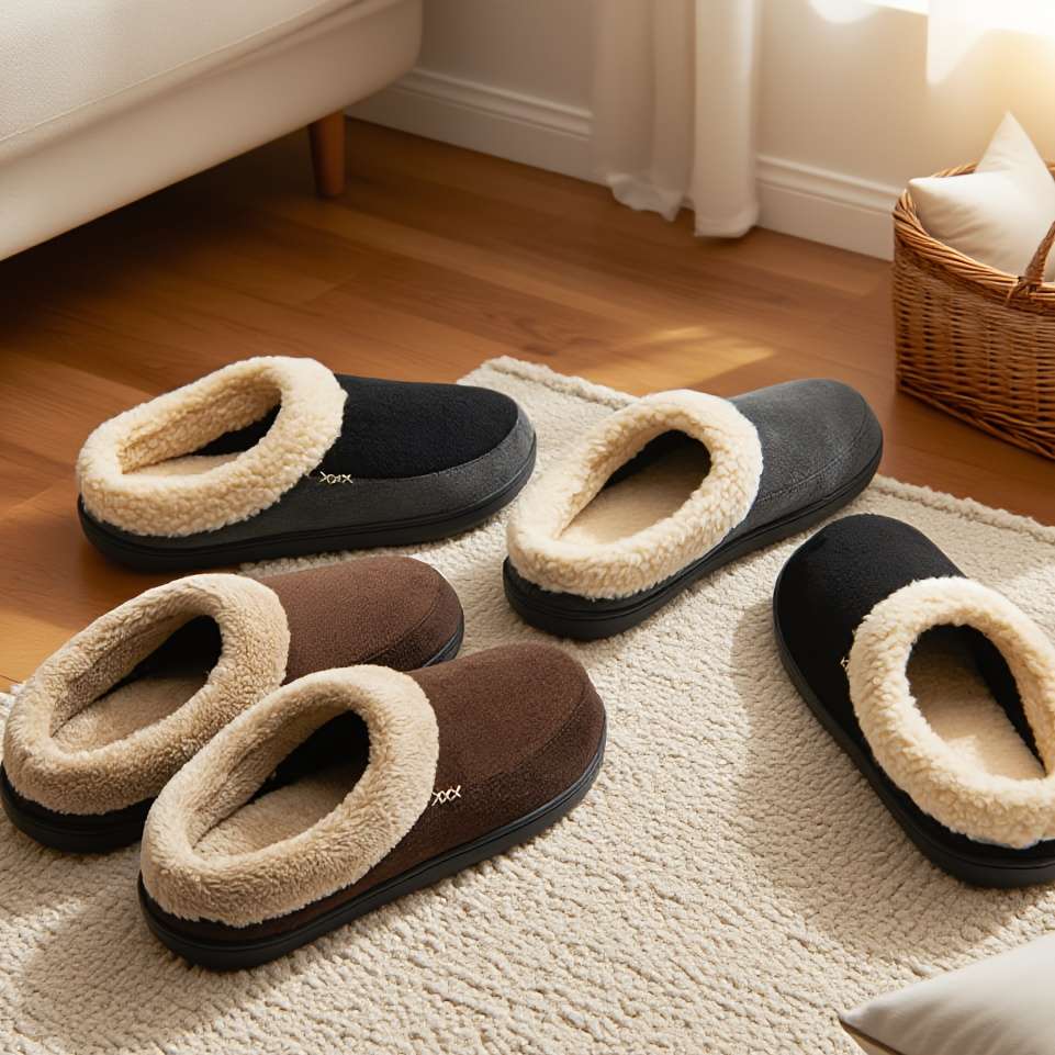 Cotton Slippers Color Camel Sizeuk 6.5-7