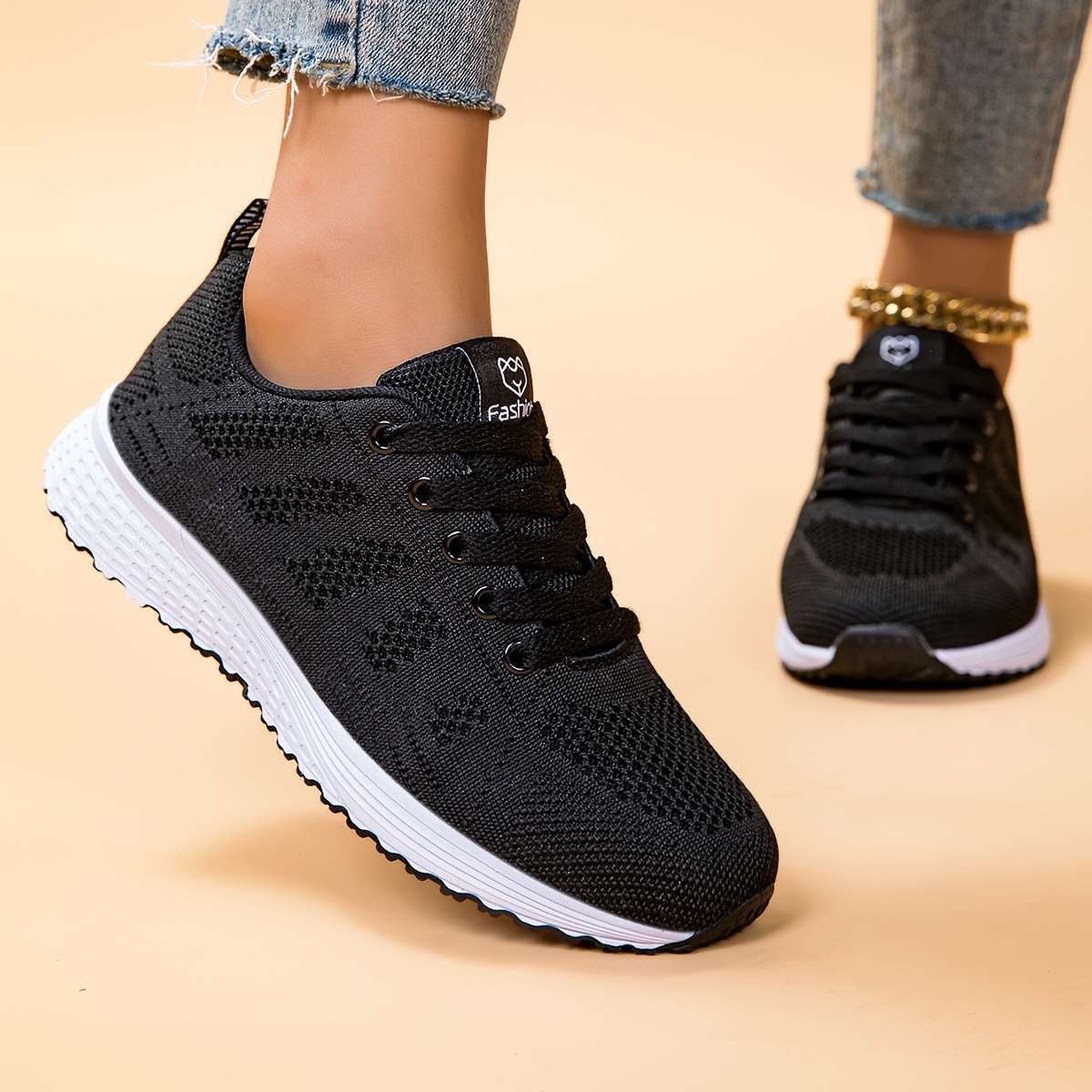 Sneakers Color Black Rose Red Sizeuk 2