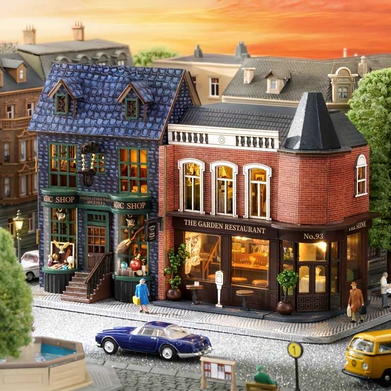Building Toy Architectural Model Toy Set Items Zhuan Jiao Western Restaurant