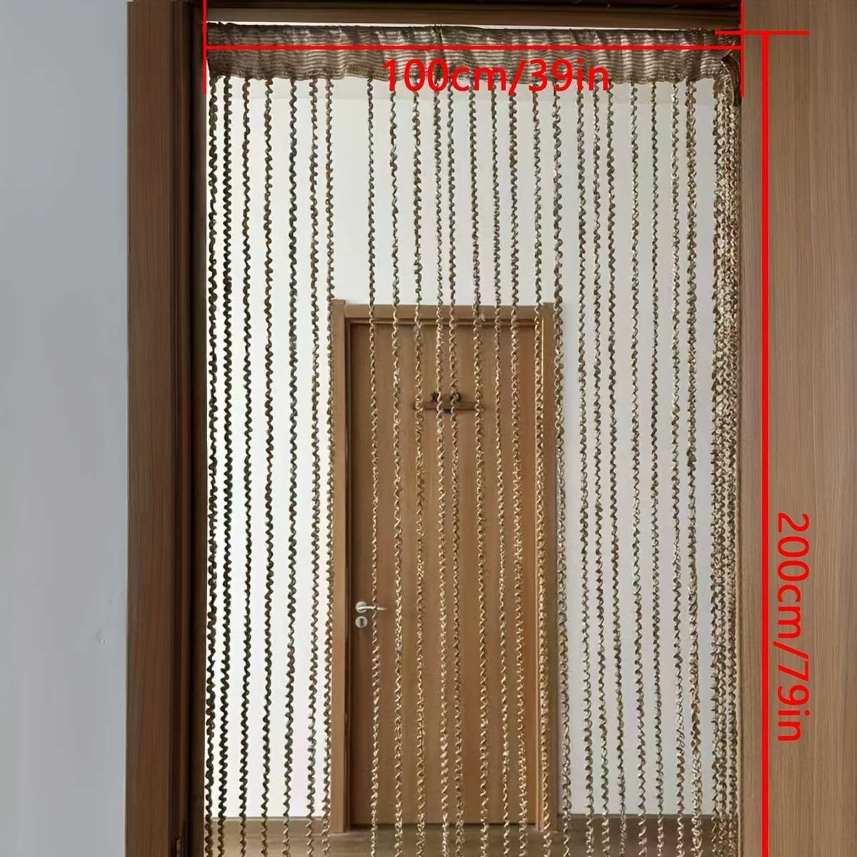 Door Curtain Color Golden Size39W*79L100*200Cm