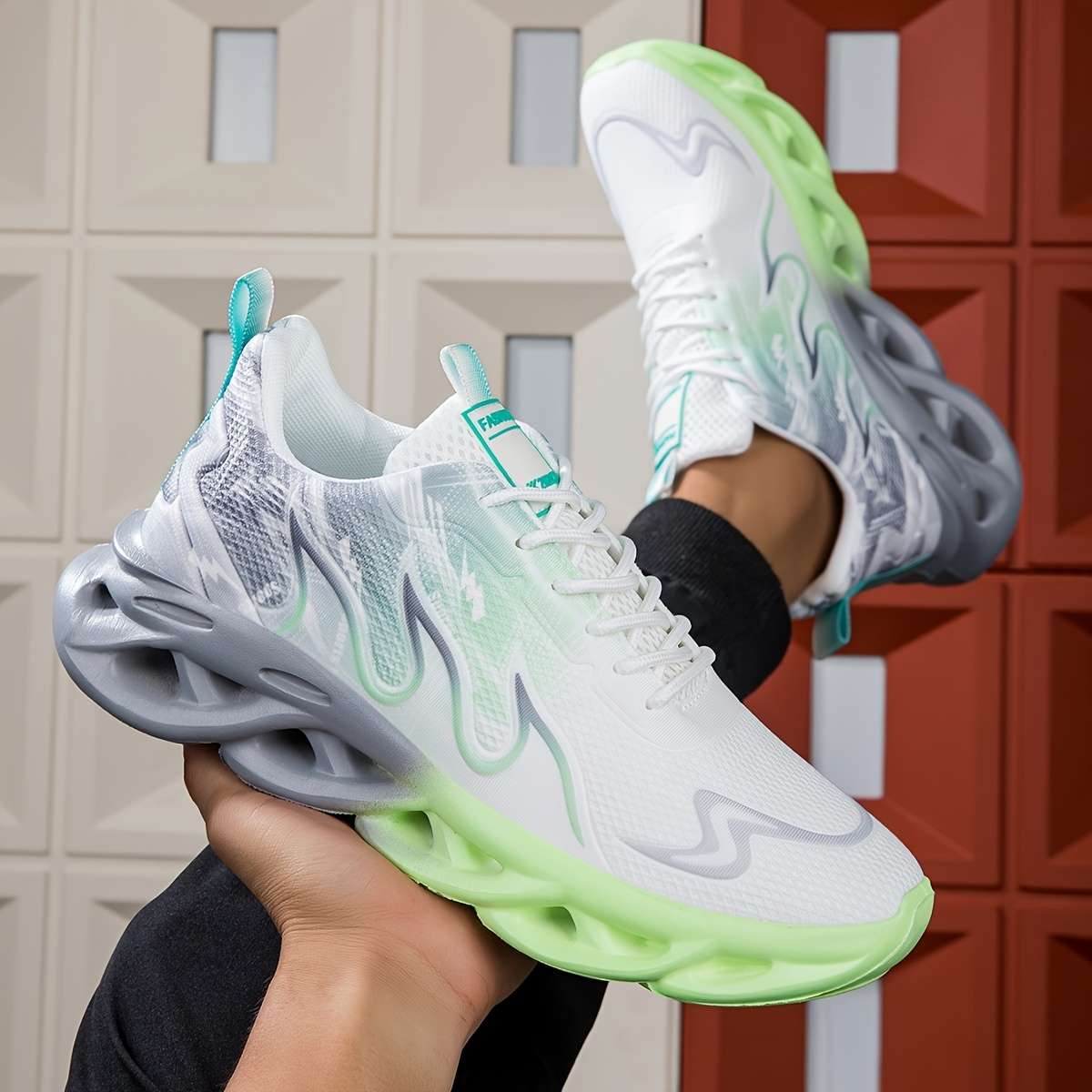 Sneakers Color Green Sizeuk 8