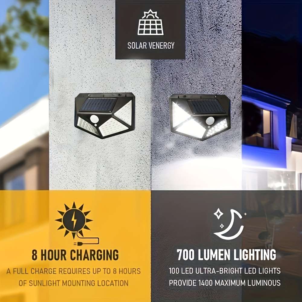 2pcs Outdoor Solar Light
