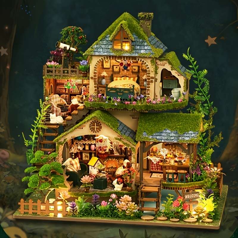 Building Toy Architectural Model Toy Set Style Forest Adventure