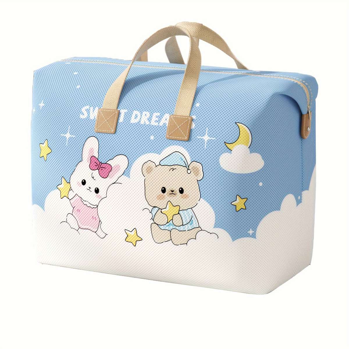 Storage Bag Style Good Night Bear Rabbit Pattern