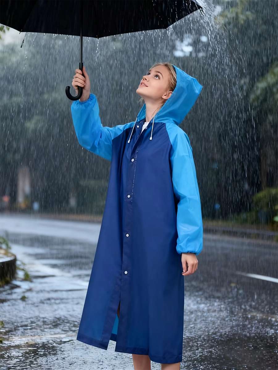 Raincoat Blue Size Asian Onesize