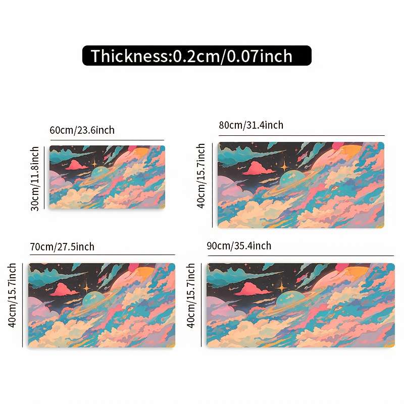 Mouse Pad Color 23.6X11.8Inch