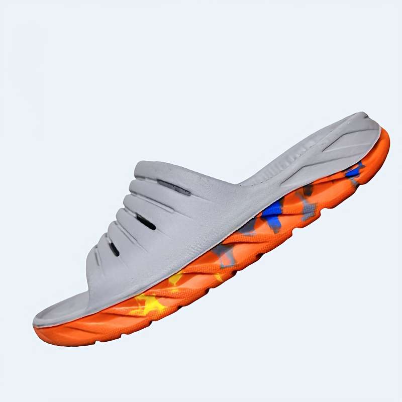 Men Slippers Summer Style Grey Size Uk 7.5
