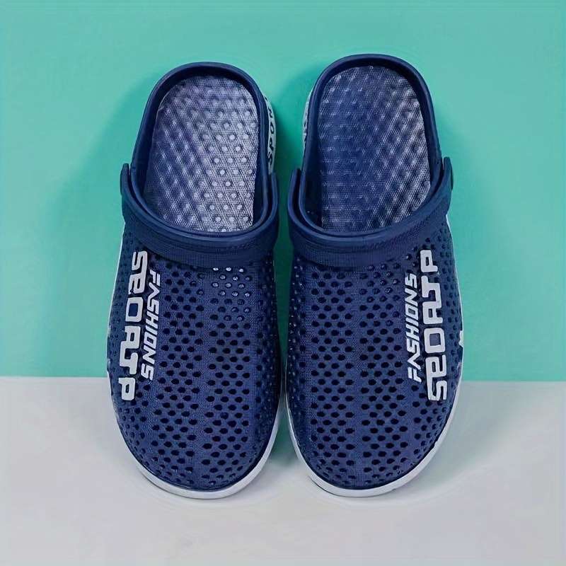 Men Slippers Summer Style Grey Size Uk 7
