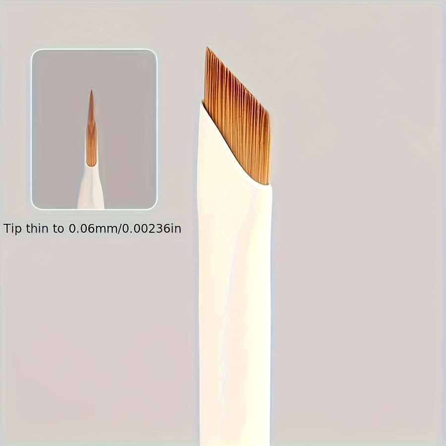 Makeup Brush Set Quantity 2 Porcelain White Small Blades