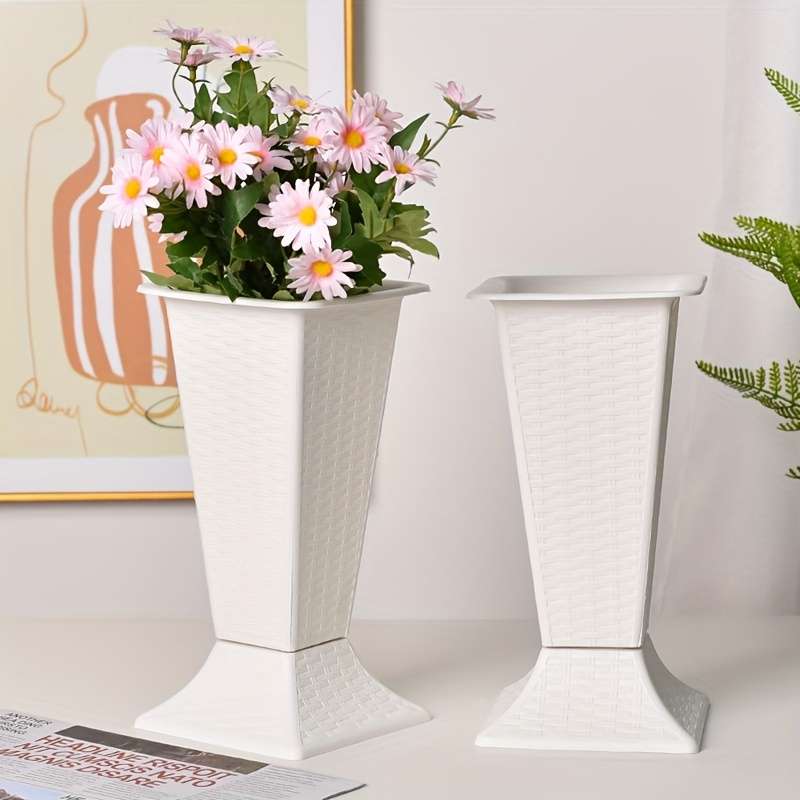 Flowerpot Model Pack Of 2 White