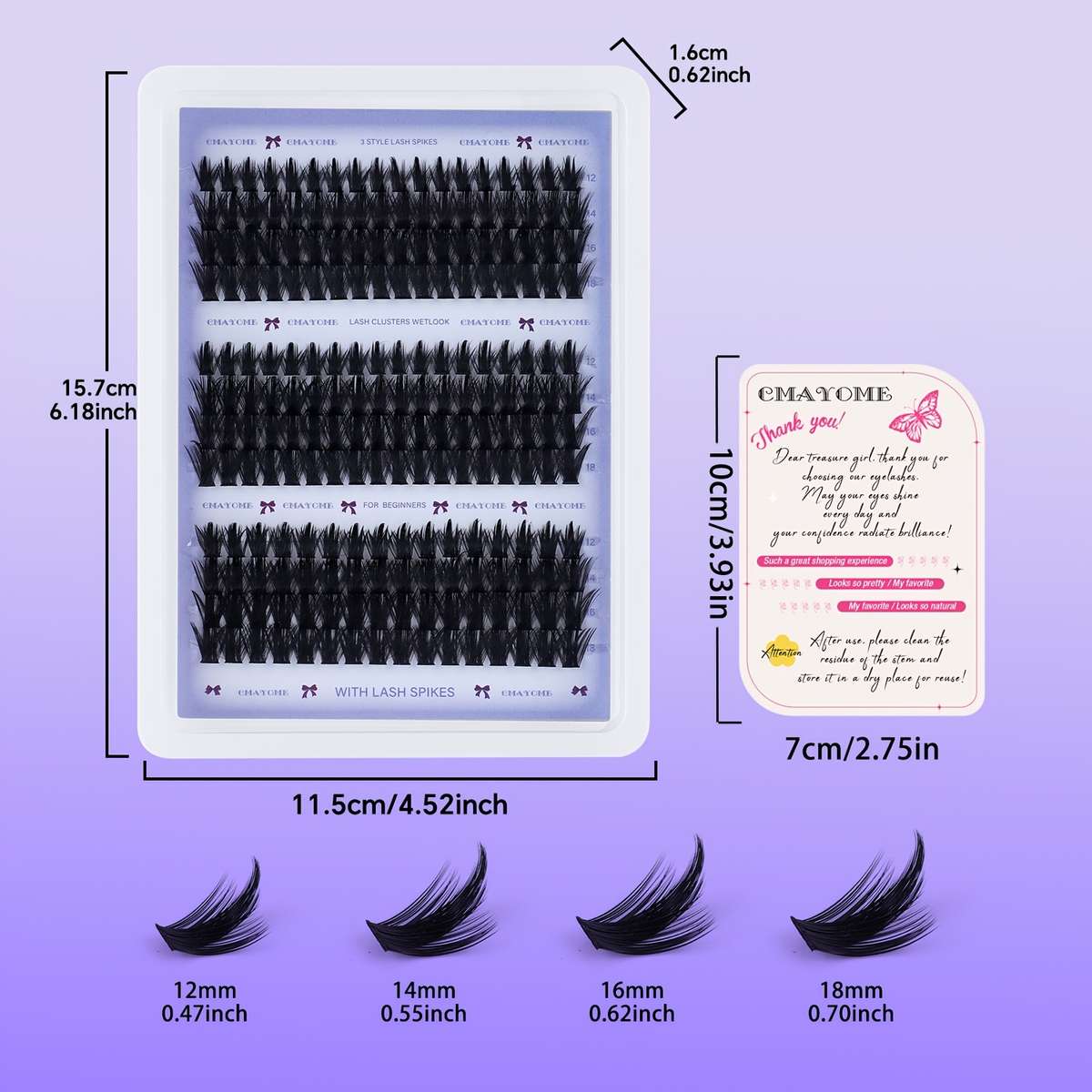 False Eyelashes Model Diy Set 1048 Greeting Card
