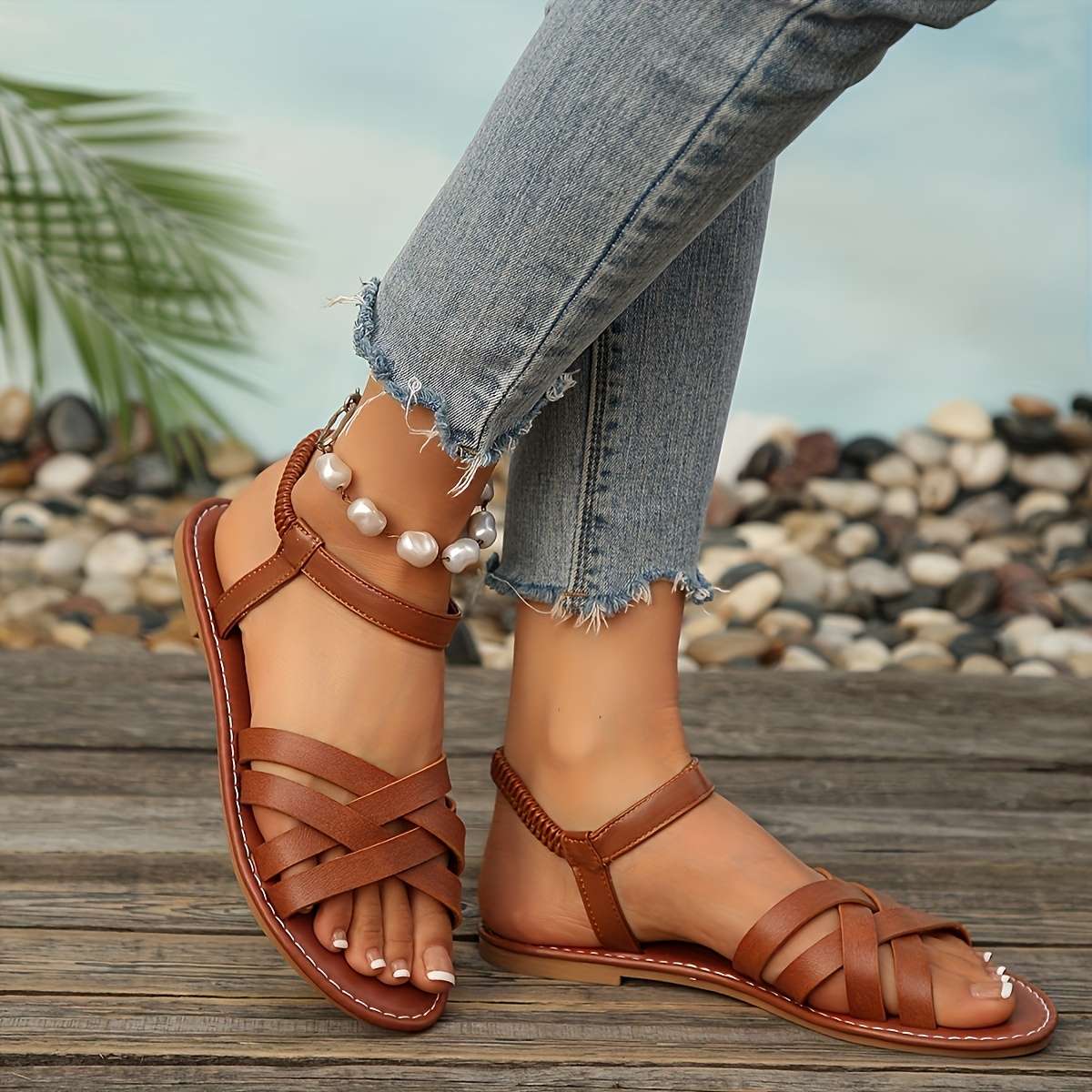 Sandals Color Brown Size Uk 5