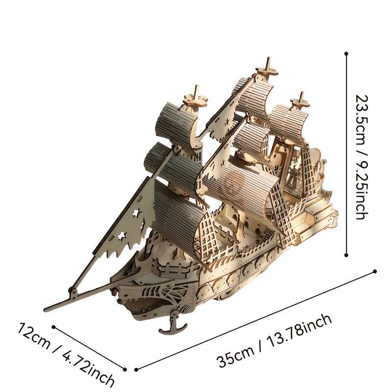 3D Jigsaw Puzzle Model Ship Model Pirate Ship