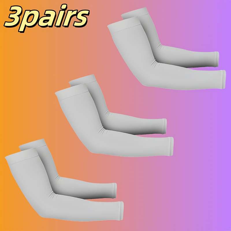Sunscreen Sleeves Color 1 Pair Black 1 Pair White 1 Pair Gray