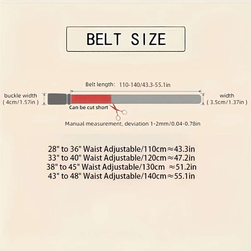 Belt Size 110Cm 43.3In Items B155 C61