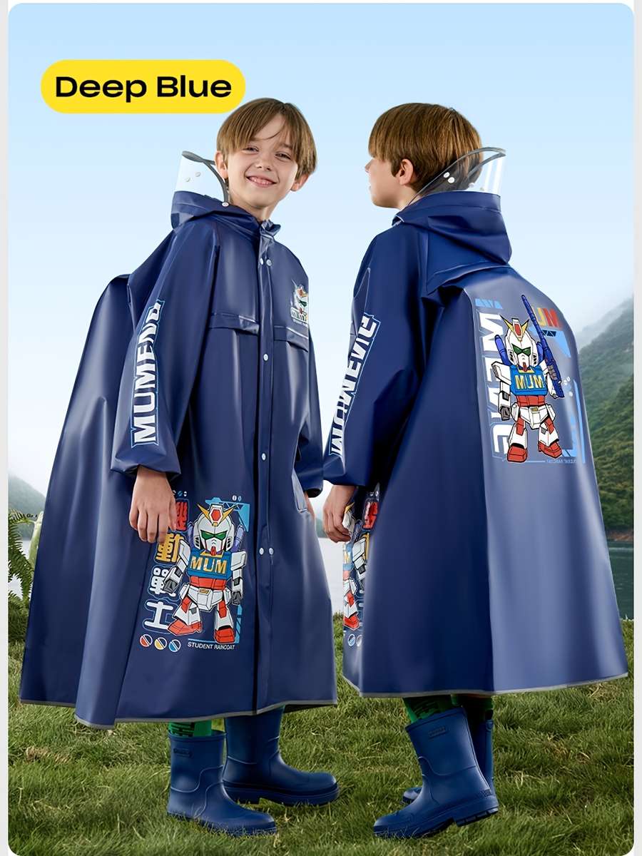 Raincoat Navy Mech Warrior Size 45Y