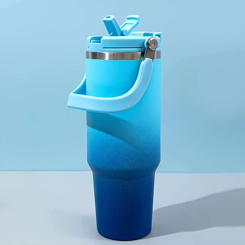 Water Cup Color Gradient Blue