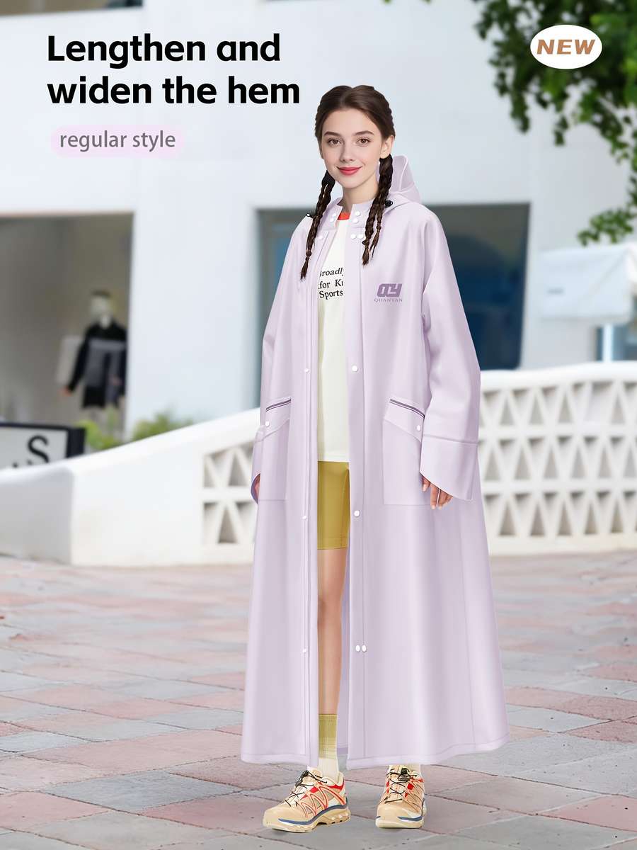 Raincoat Light Purple Size Asian M