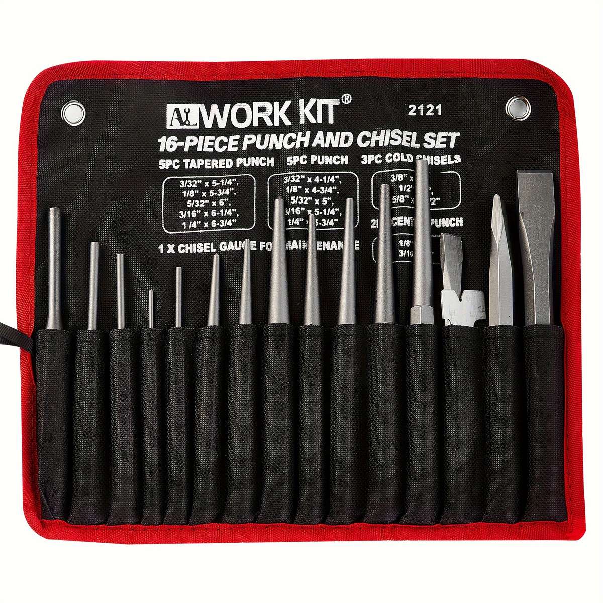 16-Piece Punch And Chisel Set