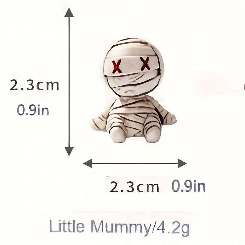 Car Interior Decor Items 2Pcs Mummy Ornaments