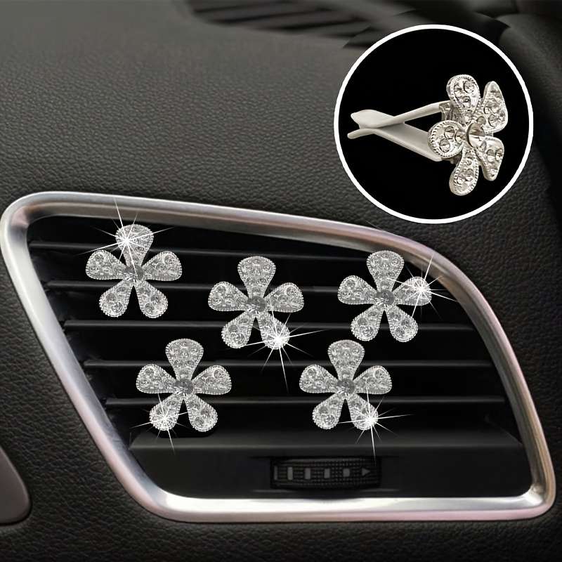 Car Interior Decor 5Pcscolor Silvery