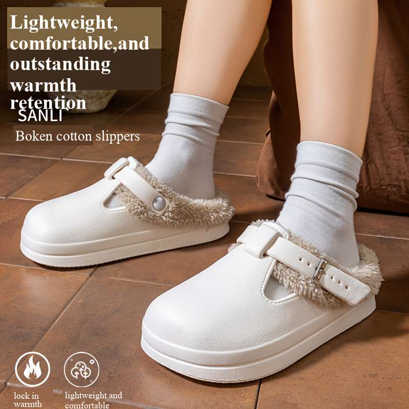 Cotton Slippers Color White Sizeuk 4.5-5