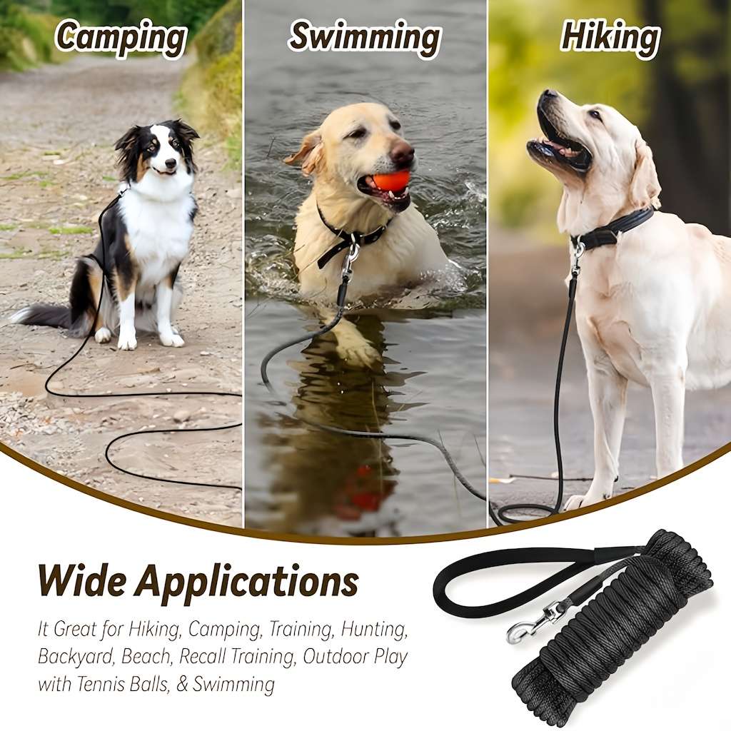 Dog Leash Color Black Size M