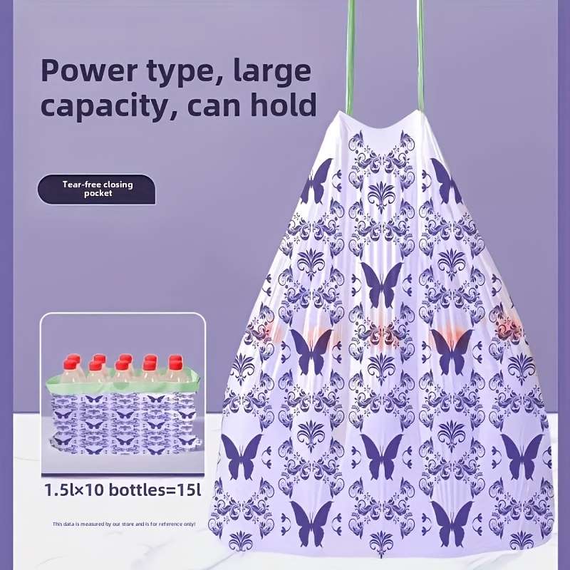 Trash Baglavender Garbage Bags 100Pcs