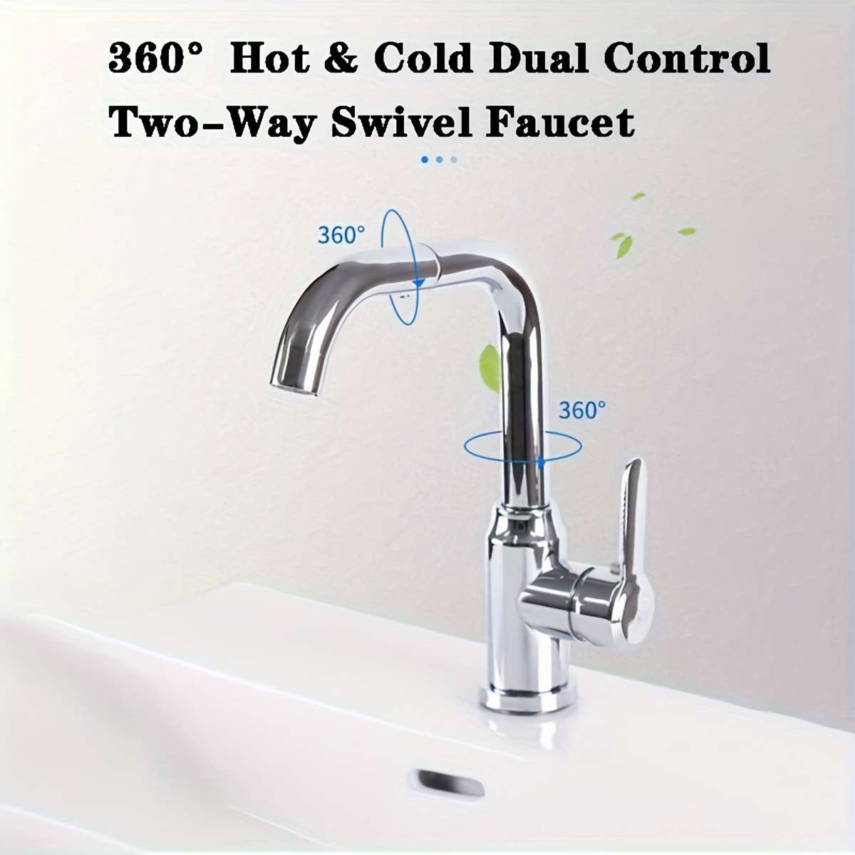 Faucet Silver Faucet  With 2 60Cm Tubes