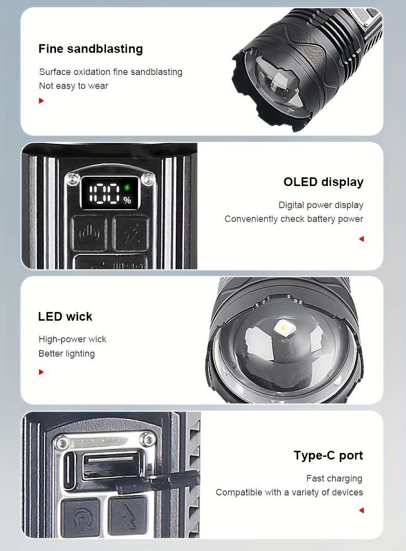 Flashlight Capacity 7800Mah