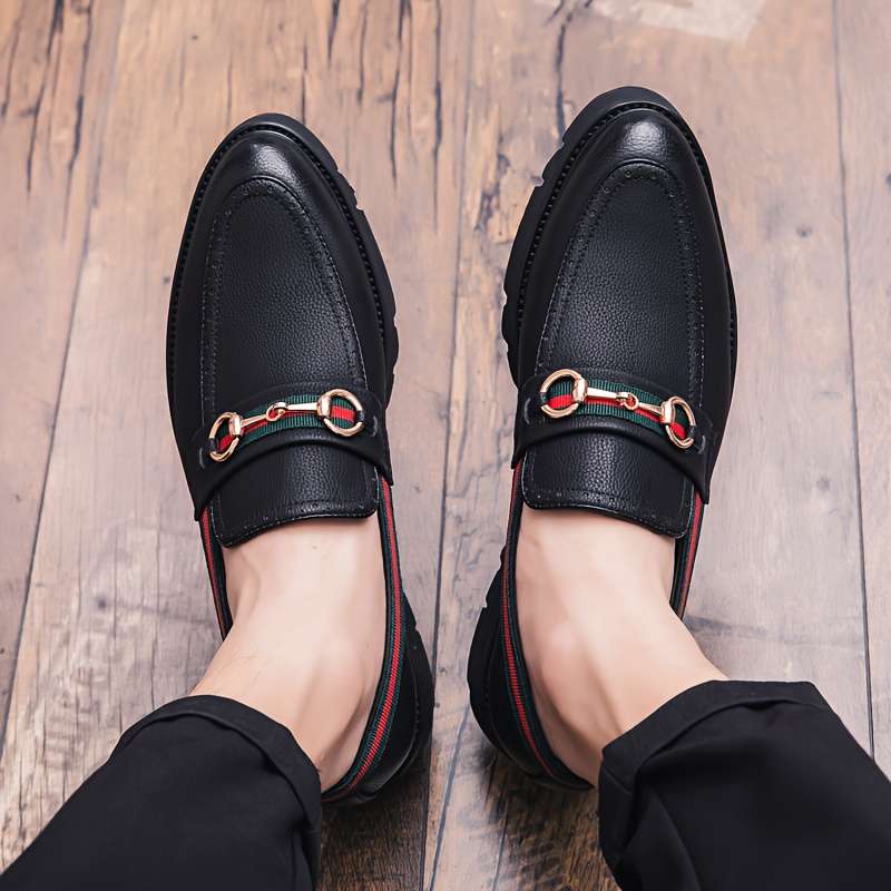 Mens Leather Shoes Color Black Sizeuk 5.5