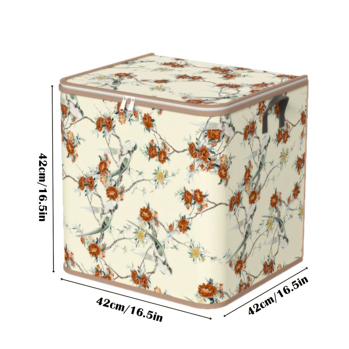 2Pcs Large Floral Clothes Storage Bags Foldable 2Pcs