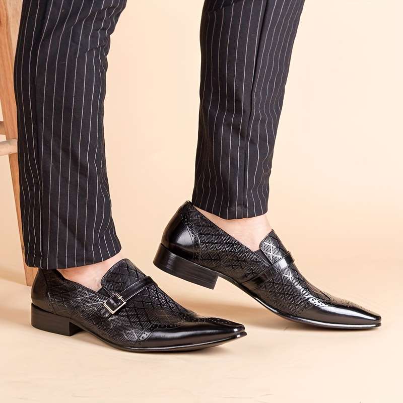 Mens Leather Shoes Color Black Sizeuk 8