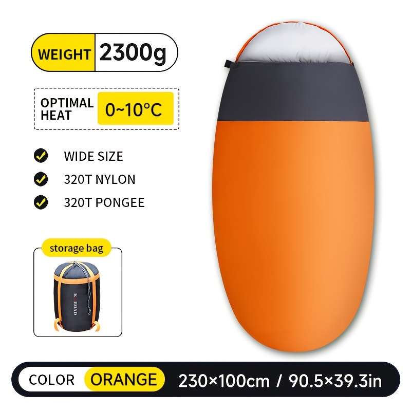Professional Kairoad Sleeping Bag Egg Shaped Adult Outdoor Camping Trip Nap In