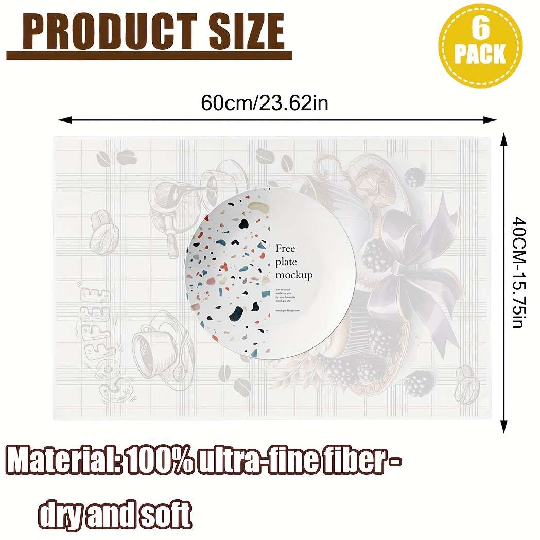 Rag Size 40X60Cm Quantity 6 Piece Set