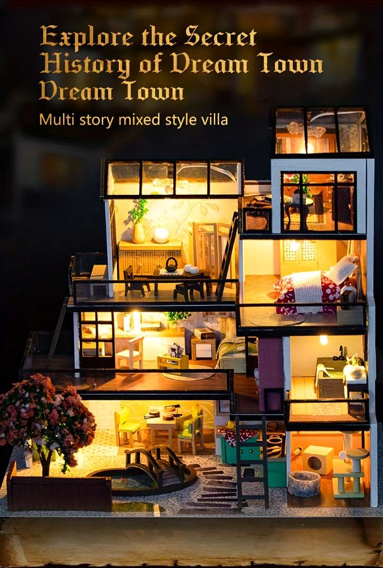 3D House Puzzle Model Items Dream Towntools