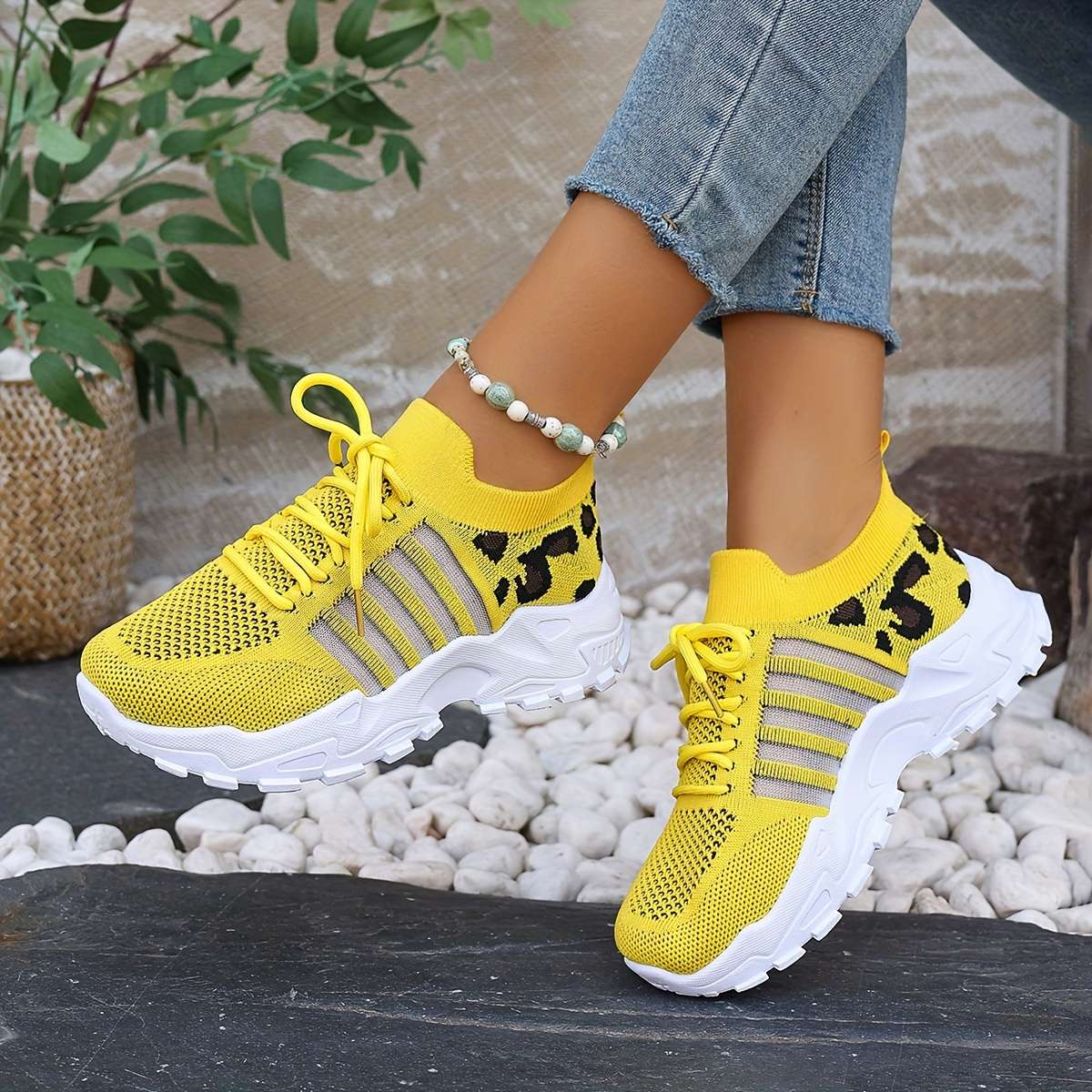 Women S Sneakers Color Yellow Sizeuk 7.5