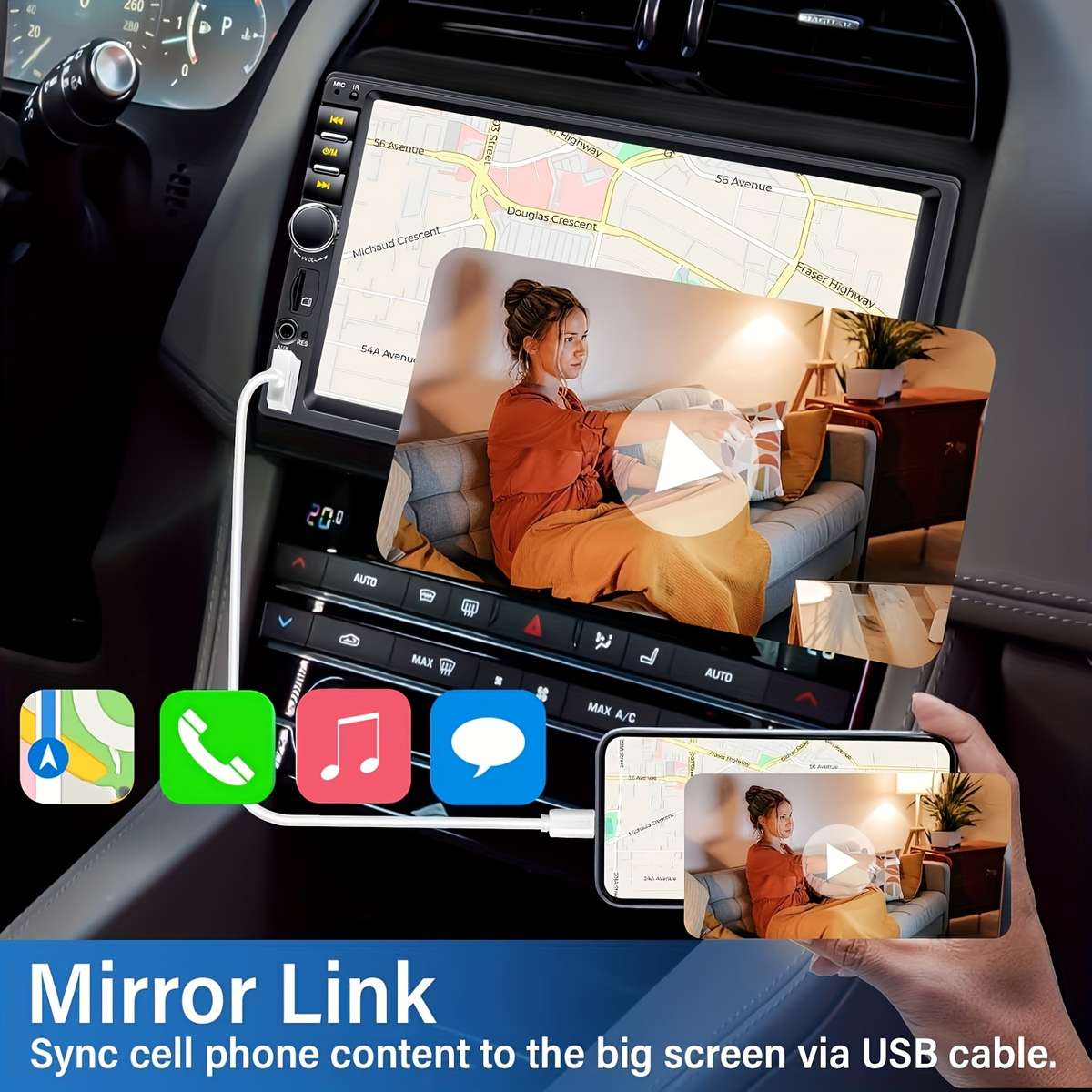 Car Audio  Entertainment System Model 70186B