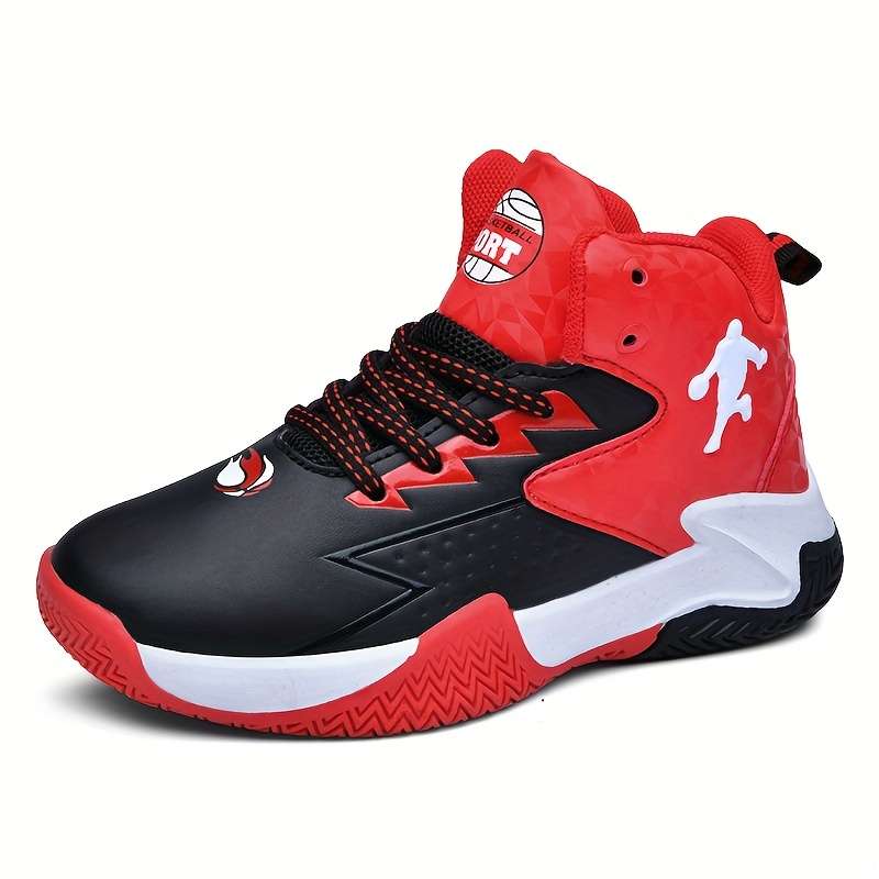 Basketball Shoes Color Blackred Sizeuk 2.5 Big Kid