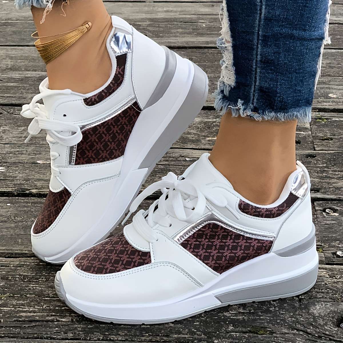 Women S Sneakers Color Deep Red Sizeuk 4