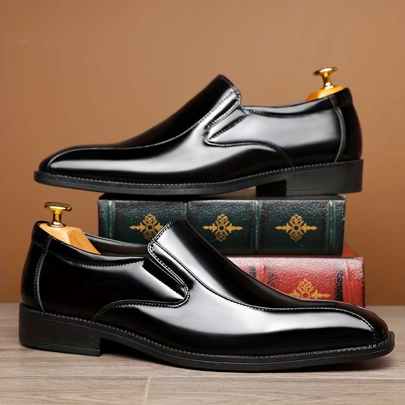 Mens Leather Shoes Color Black Sizeuk 8