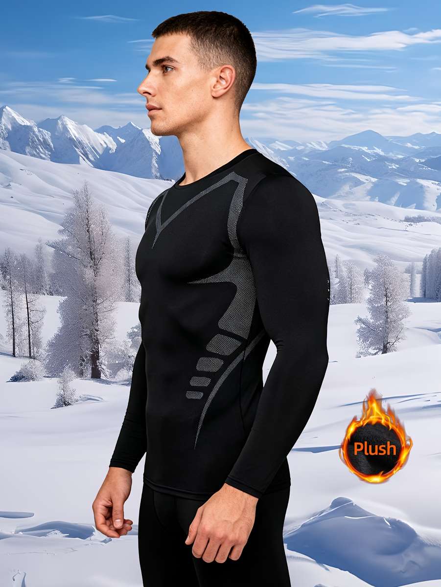 Thermal Underwear Color Black Sizexxl