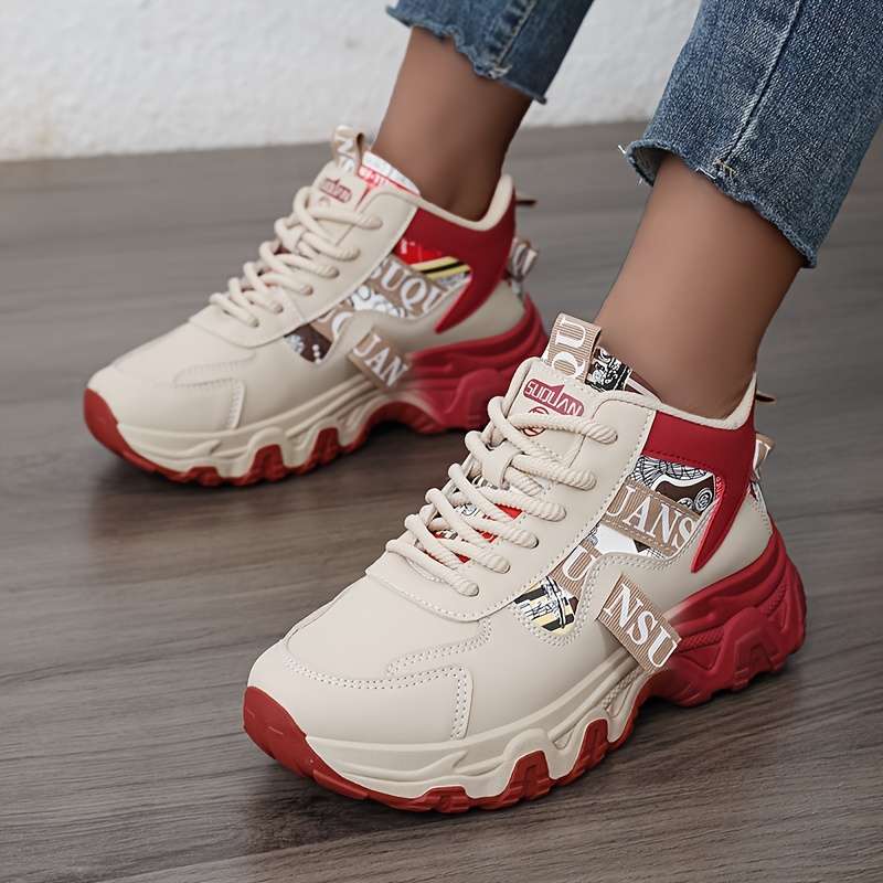 Women S Sneakers Color Red Sizeuk 7