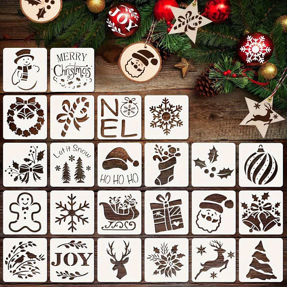 Christmas Decorations Color Milky Quantity 24 Pieces