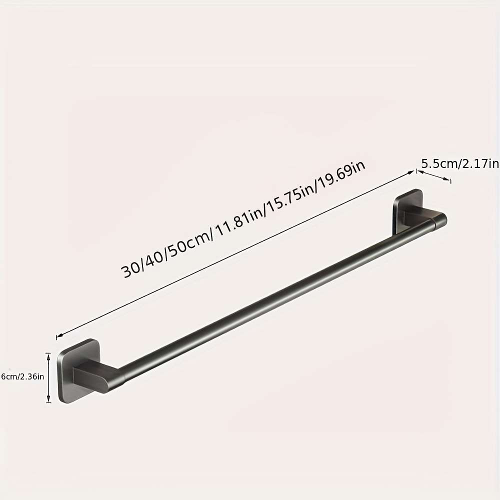 Bathroom Storage Rack Color 2Pc Black Towel Rack 19.69 Inc