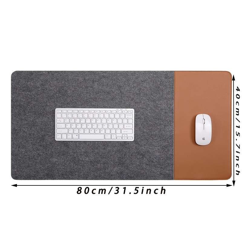 Mouse Pad Color Light Gray Felt   Add  Brown Size 90Cmx40Cm