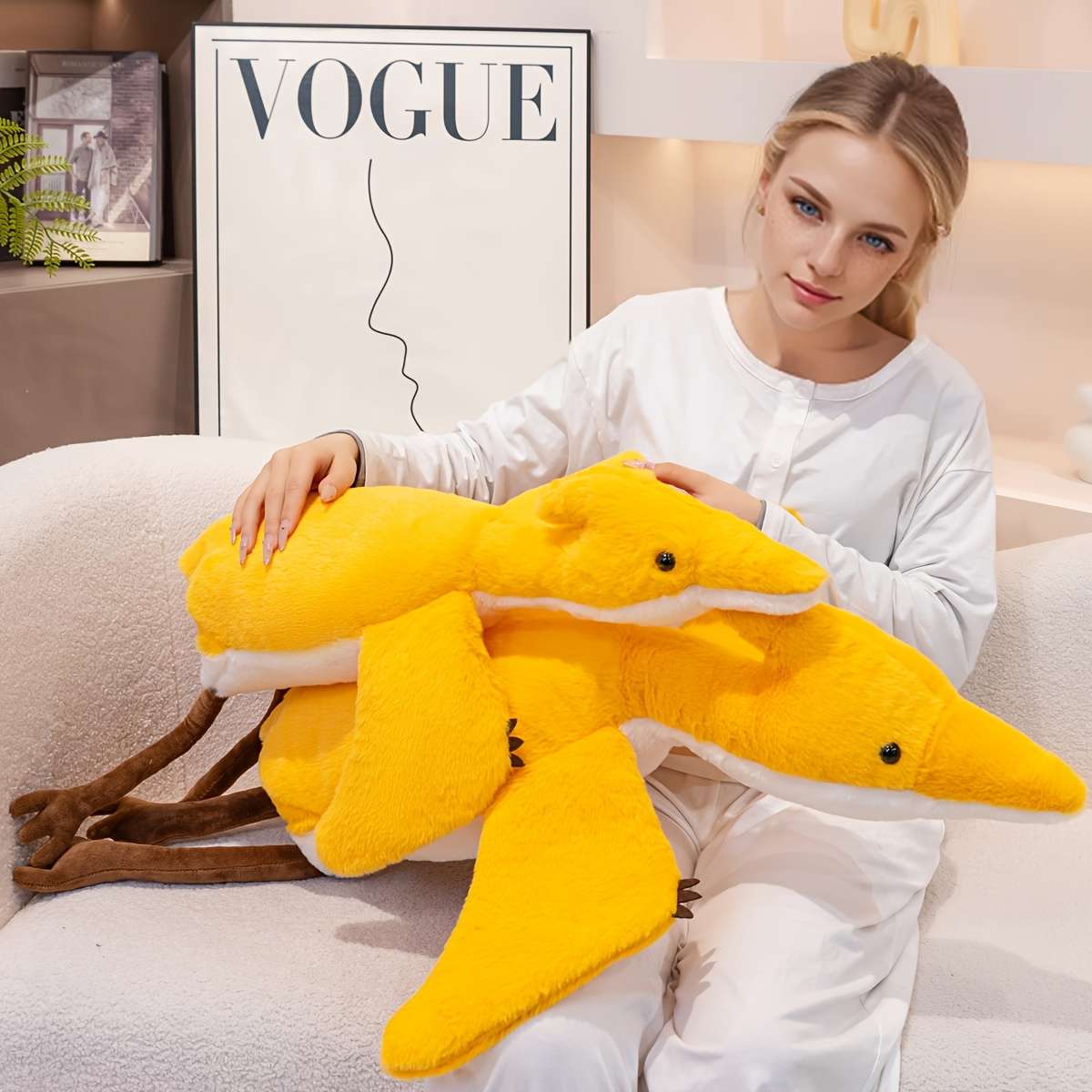 Plush Toyss color Green Flying Pterosaur size Large size 100 cm